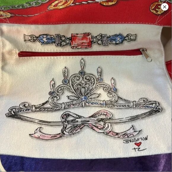 Brighton All That Glitters Merry & Brighton Tote Bag EUC Holiday Christmas Tote - Picture 4 of 9